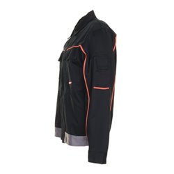 Planam V2 Bundjacke Visline schwarz/orange/zink