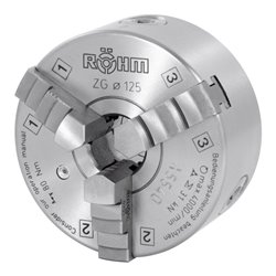 Röhm Dreibacken-Drehfutter Guss Zylindrische Zentrieraufnahme