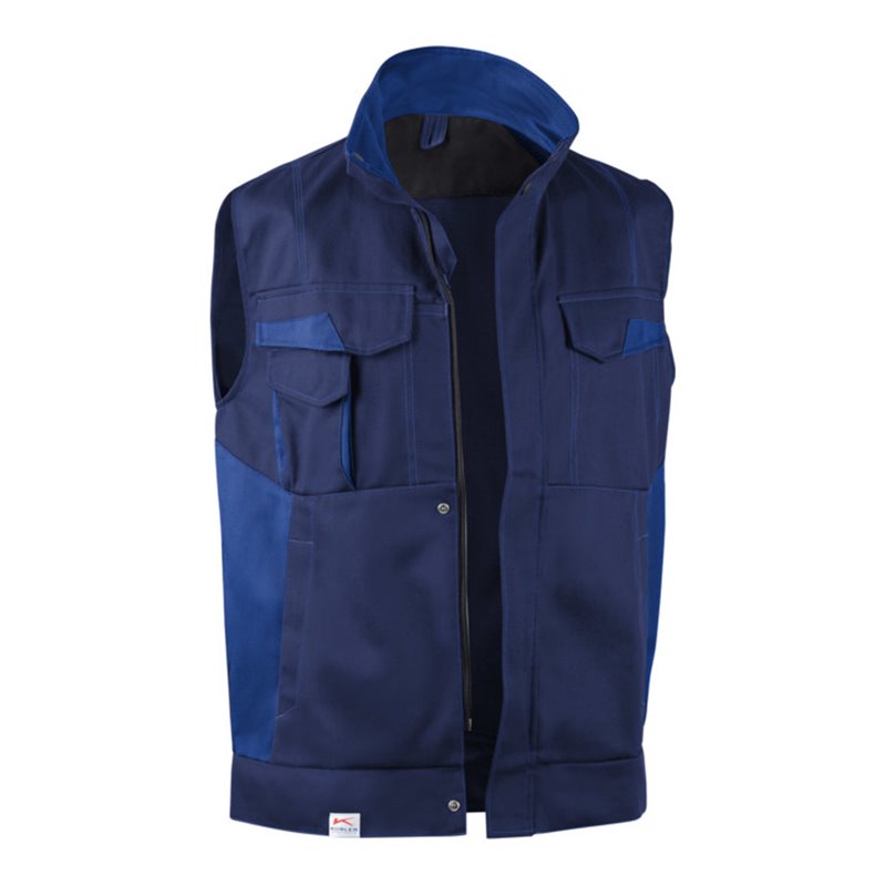 Kübler Image-Dress new design Weste 7348 dunkelblau/kornblumenblau