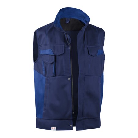 Kübler Image-Dress new design Weste 7348 dunkelblau/kornblumenblau