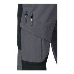 Fristads Kansas Bundhose 2526 PLW grau/schwarz 65% PES/35% CO
