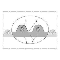 Norres Lebensmittelschlauch superschwer Ø 127mm L: 5m AIRDUC® PUR 356 FOOD
