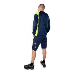 Fristads Langarm-T-Shirt 7071 THV Marine/Gelb (Herren)