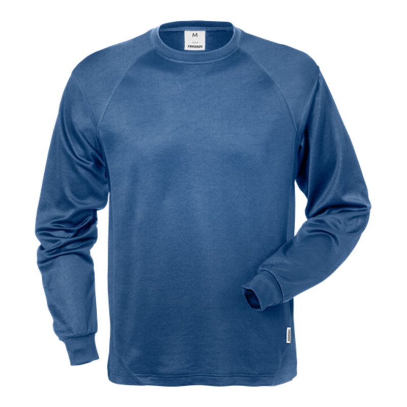 Fristads Langarm-T-Shirt 7071 THV Blau (Herren)