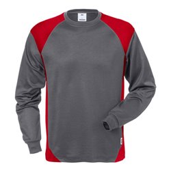 Fristads Langarm-T-Shirt 7071 THV Rot Grau (Herren)