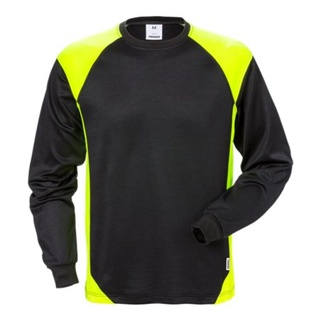 Fristads Langarm-T-Shirt 7071 THV Schwarz/Gelb (Herren)