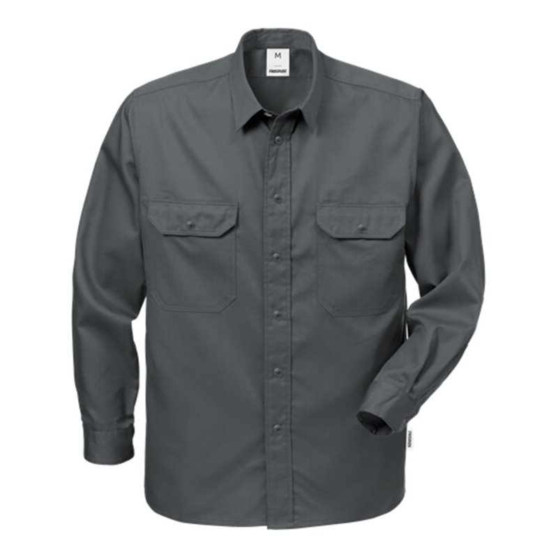 Fristads Hemd Langarm 720 B60 Grau (Herren)