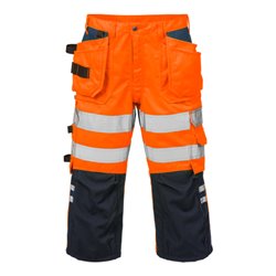 Fristads High Vis 3/4 Handwerkerhose Kl. 2 2027 PLU Orange (Herren)