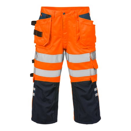 Fristads High Vis 3/4 Handwerkerhose Kl. 2 2027 PLU Orange (Herren)
