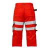 Fristads High Vis 3/4 Handwerkerhose Kl. 2 2027 PLU Rot (Herren)