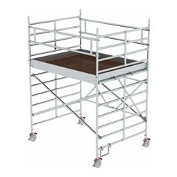 MUNK Aluminium-Klappgerüst mit Dreifach Plattform