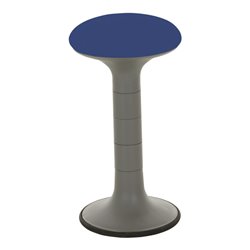 STIER Polsterhocker blau mit Schwingeffekt