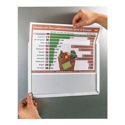 Eichner Magnet-Sichttasche aus Hart-PVC DIN A4 quer
