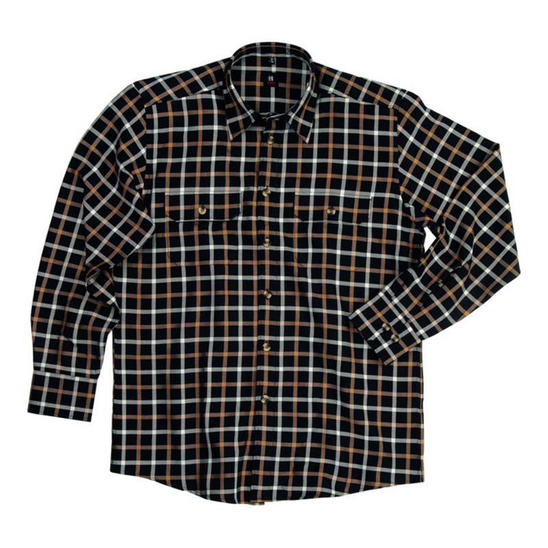 FHB Hemd Alois 90800 schwarz/beige