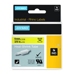 DYMO IND Heißschrumpfschlauch Bandfarbe gelb