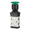 RIEGLER 3/2-Wegeventil manuell Pilztaster grün