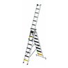 MUNK Stufen-Mehrzweckleiter 3-teilig mit nivello®-Traverse und clip-step R13