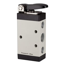 RIEGLER 5/2-Wegeventil manuell kurzer Hebel