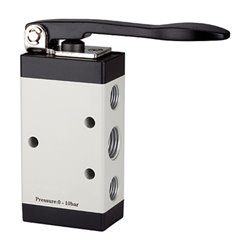 RIEGLER 5/2-Wegeventil manuell langer Hebel