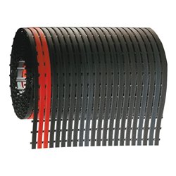 Kappes Bodenmatte ErgoPlus laufender Meter schwarz mit rotem Sicherheitsstreifen