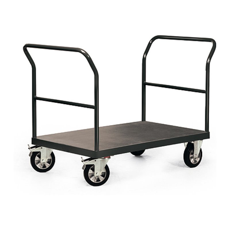 STIER Schwerlast-Plattformwagen Premium mit 2 Schiebebügeln