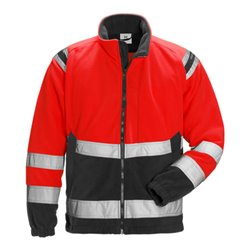 Fristads High Vis Fleecejacke Kl. 3 4041 FE Rot (Herren)