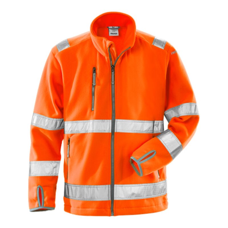 Fristads High Vis Fleecejacke Kl. 3 4400 FE Orange (Herren)