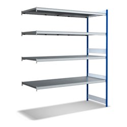 Bito Großfachregal Grundfeld Set, Fachboden, RAL 5010 Enzianblau