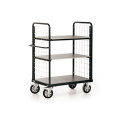 STIER Schwerlast Gitterwand-Etagenwagen Premium 3 Ladeflächen