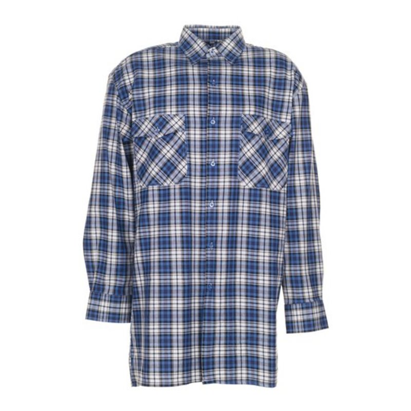 Planam Flanellhemd 2001 Hemden blau kariert