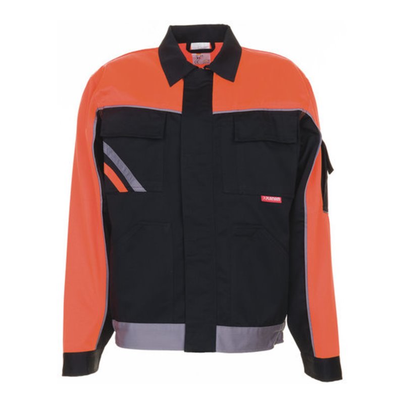 Planam V1 Bundjacke Visline schwarz/orange/zink