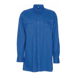 Planam Köperhemd 1/1 Arm Hemden mittelblau