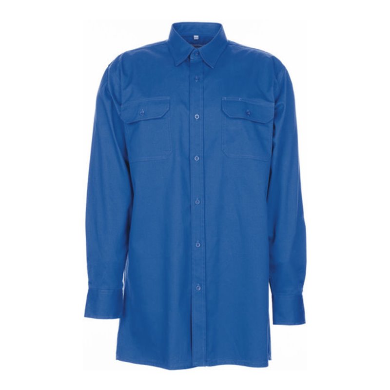 Planam Köperhemd 1/1 Arm Hemden mittelblau