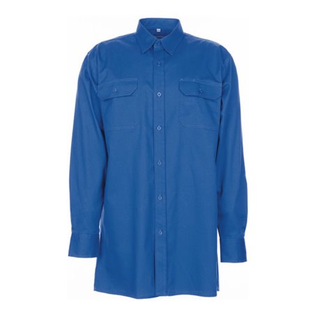 Planam Köperhemd 1/1 Arm Hemden mittelblau