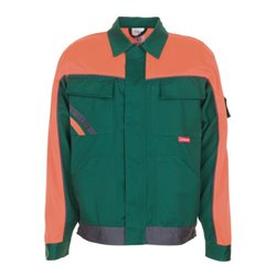 Planam V1 Bundjacke Visline grün/orange/schiefer