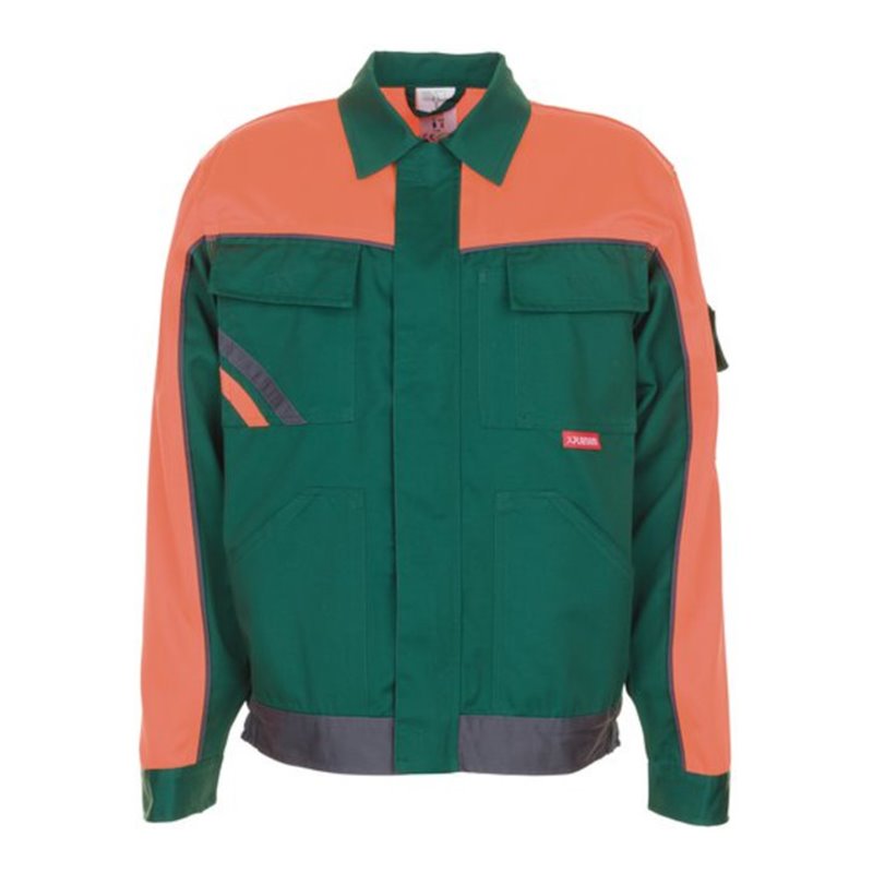 Planam V1 Bundjacke Visline grün/orange/schiefer