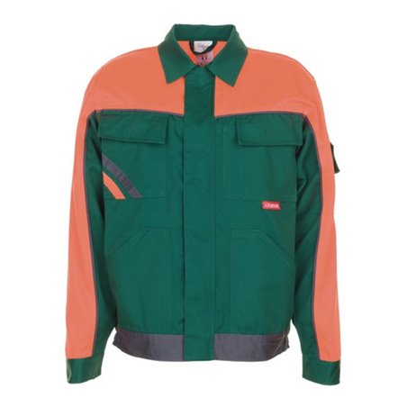 Planam V1 Bundjacke Visline grün/orange/schiefer