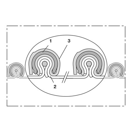 Norres Abgasschlauch vibrationsfest (+200°C) L: 2,5m CP HYP 450 PROTECT