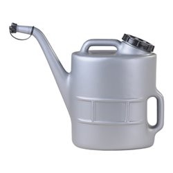 Hünersdorff Ölkanne 13 L mit Siebeinsatz und Schraubverschluss, silbergrau