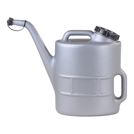 Hünersdorff Ölkanne 13 L mit Siebeinsatz und Schraubverschluss, silbergrau