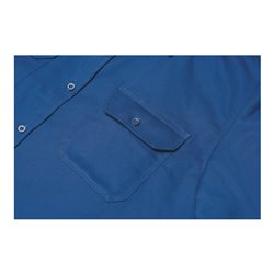 Planam Köperhemd 1/4 Arm Hemden mittelblau