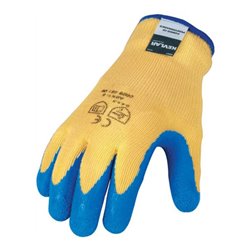 Schnittschutzhandschuhe Kevlar blau Latex-beschichtet Level 4