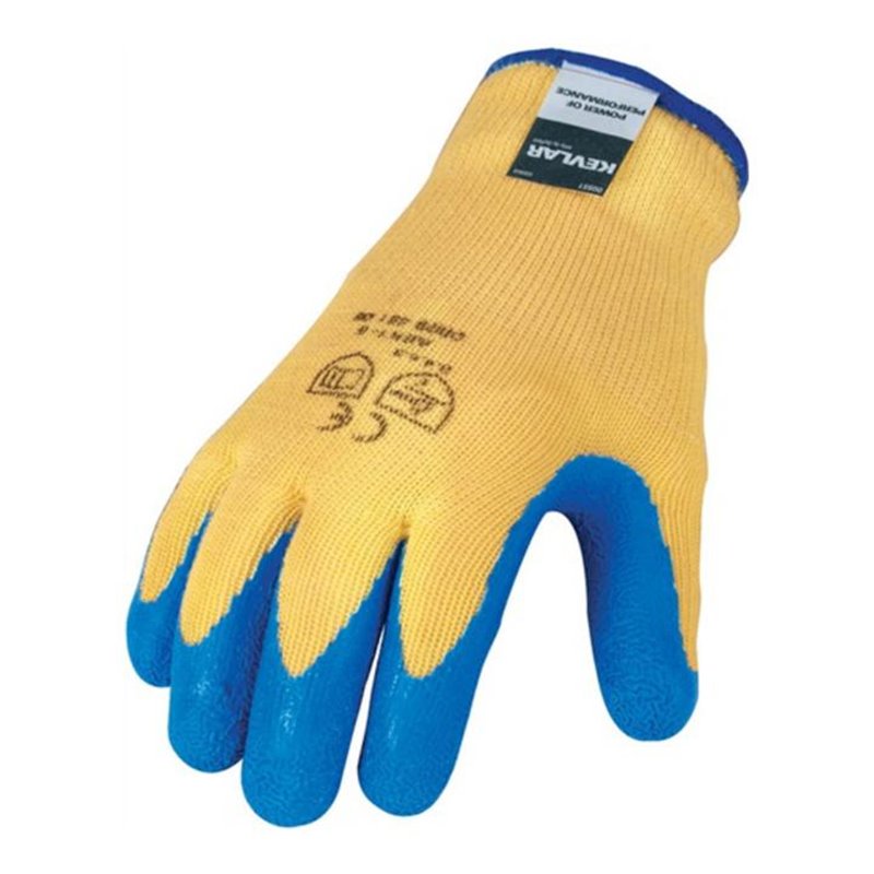 Schnittschutzhandschuhe Kevlar blau Latex-beschichtet Level 4