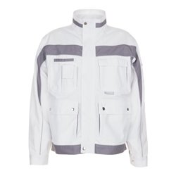 Planam Bundjacke Plaline weiß/zink