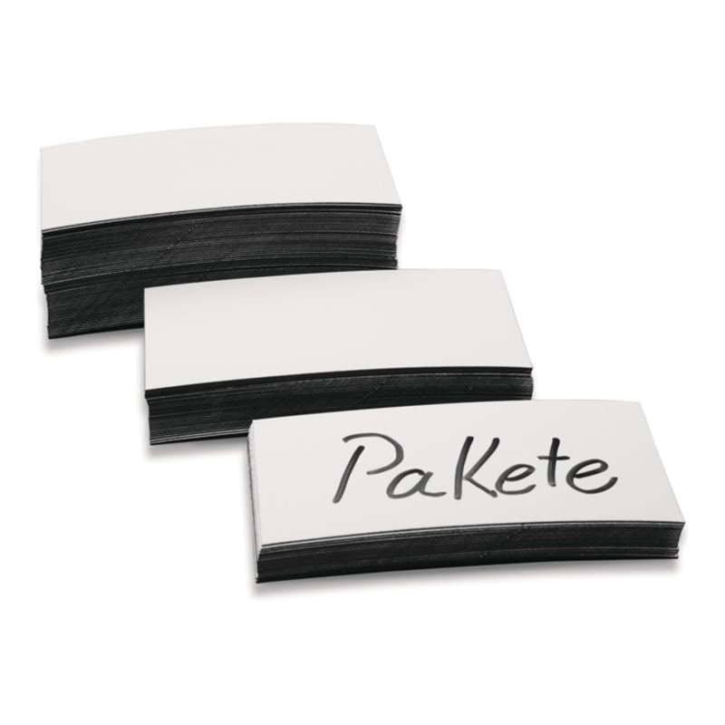 Lagerschild B50x L100mm magnetisch weiß Stärke 0,6 mm MAGNETOPLAN