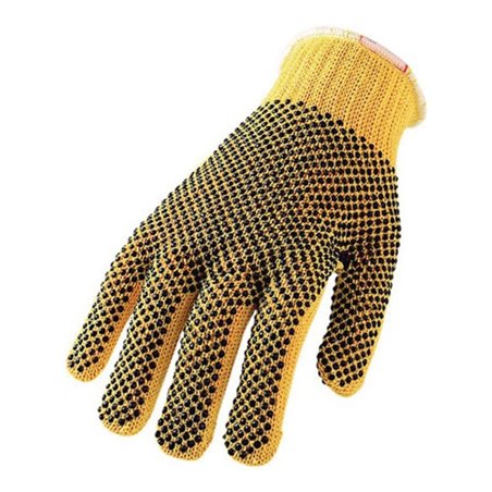 Schutzhandschuhe Kevlar gelb zweiseitig mit Noppen EN388 Kat. II