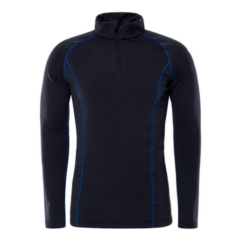 Fristads Polartec Zipper-T-Shirt Langarm 7078 PT Schwarz (Herren)