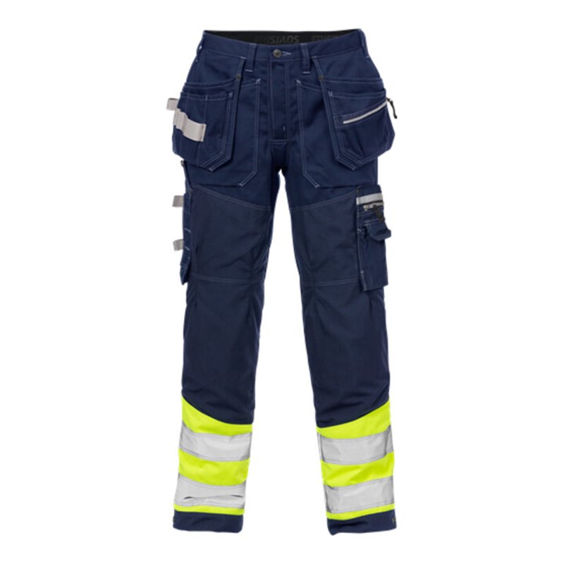 Fristads High Vis Handwerkerhose Kl. 1 2127 CYD Dunkelblau (Herren)