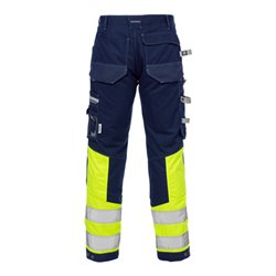 Fristads High Vis Handwerkerhose Kl. 1 2127 CYD Dunkelblau (Herren)