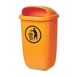 Sulo Abfallbehälter mit Regenhaube, Kunststoff, 50l